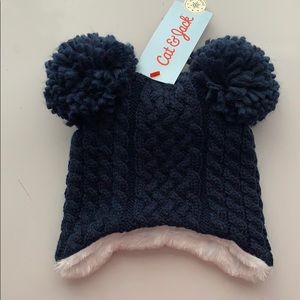 NWT Newborn Cat & Jack Cute hat with gloves
